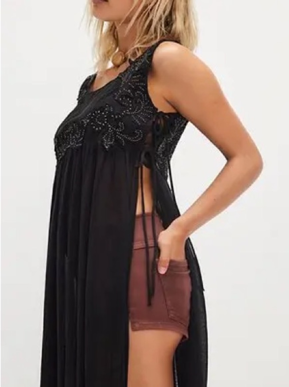 NWOT Free People Pacha Maxi Top - Picture 6 of 11